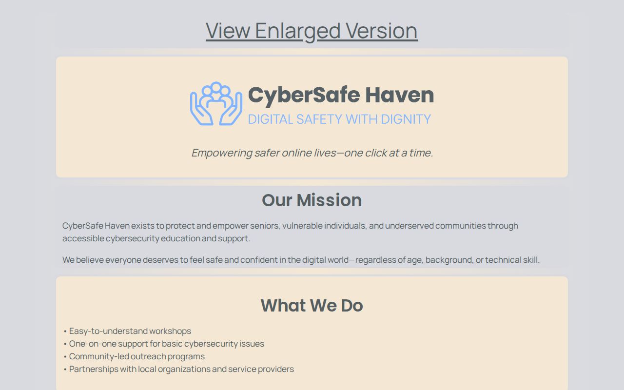 CyberSafe Haven